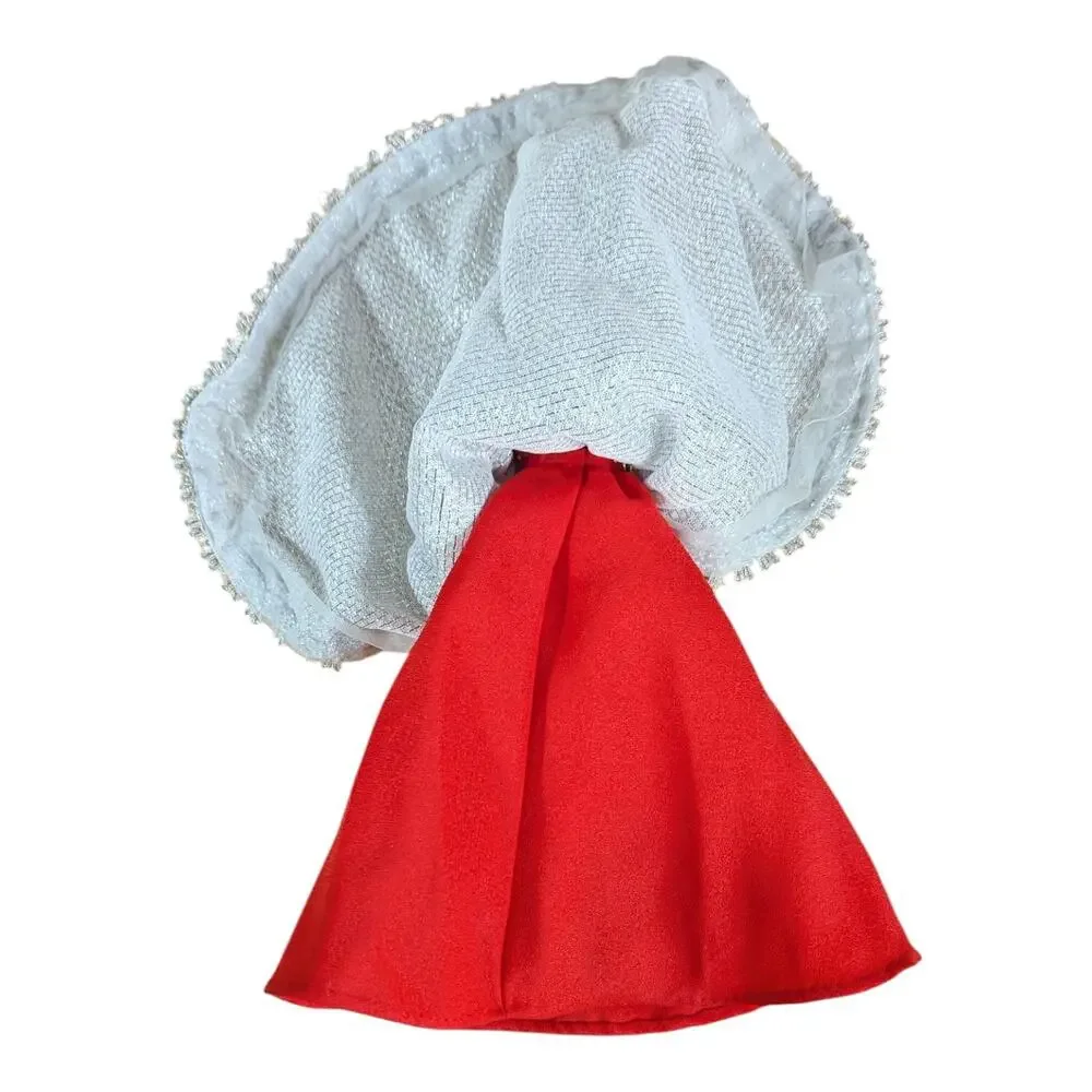 Tammy Doll Red Dress Silver Cloak Purse Handbag Ideal Toy 1965 VTG 11.5 inches
